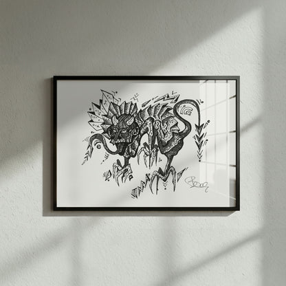 Dragon - Fine Art Print | Framed
