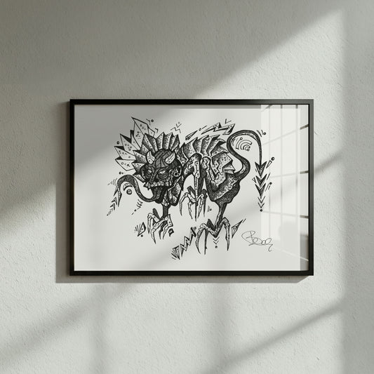 Dragon - Fine Art Print | Framed