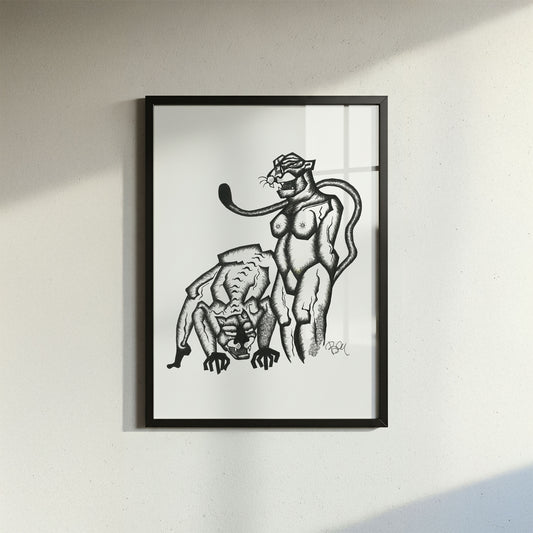 Grrr - Fine Art Print | Framed