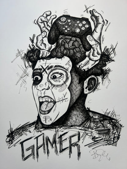 Gamer - Fine Art Print | Framed