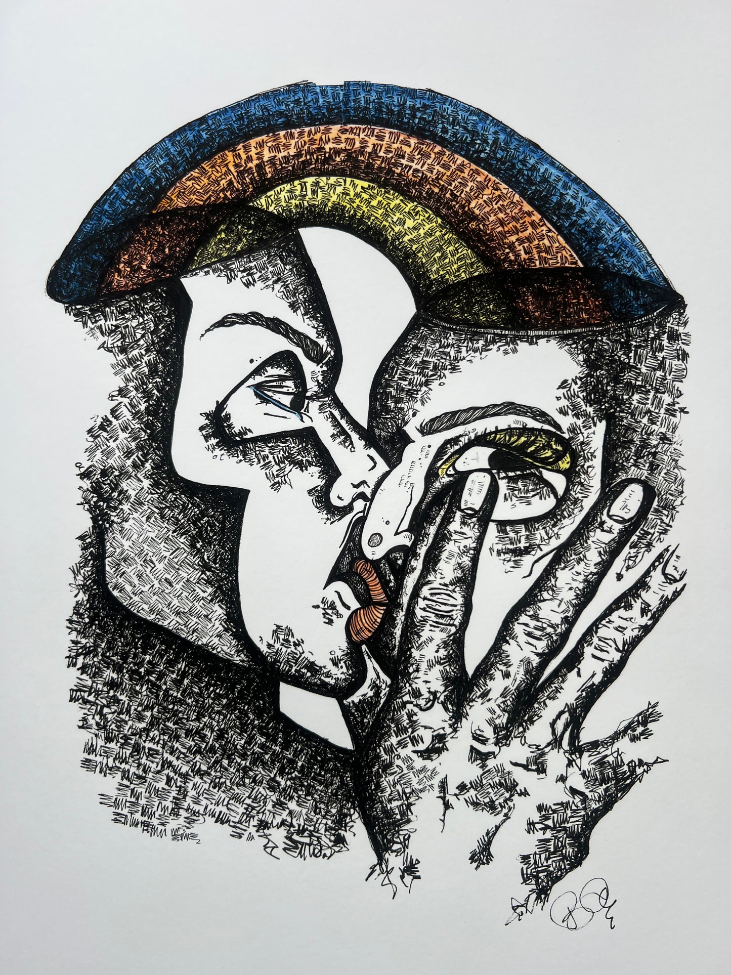 Kiss - Fine Art Print | Framed