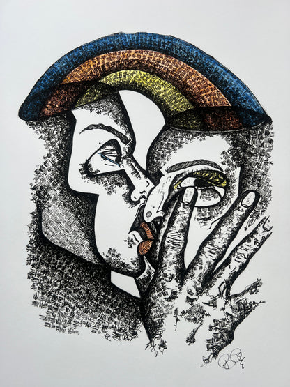 Kiss - Fine Art Print | Framed