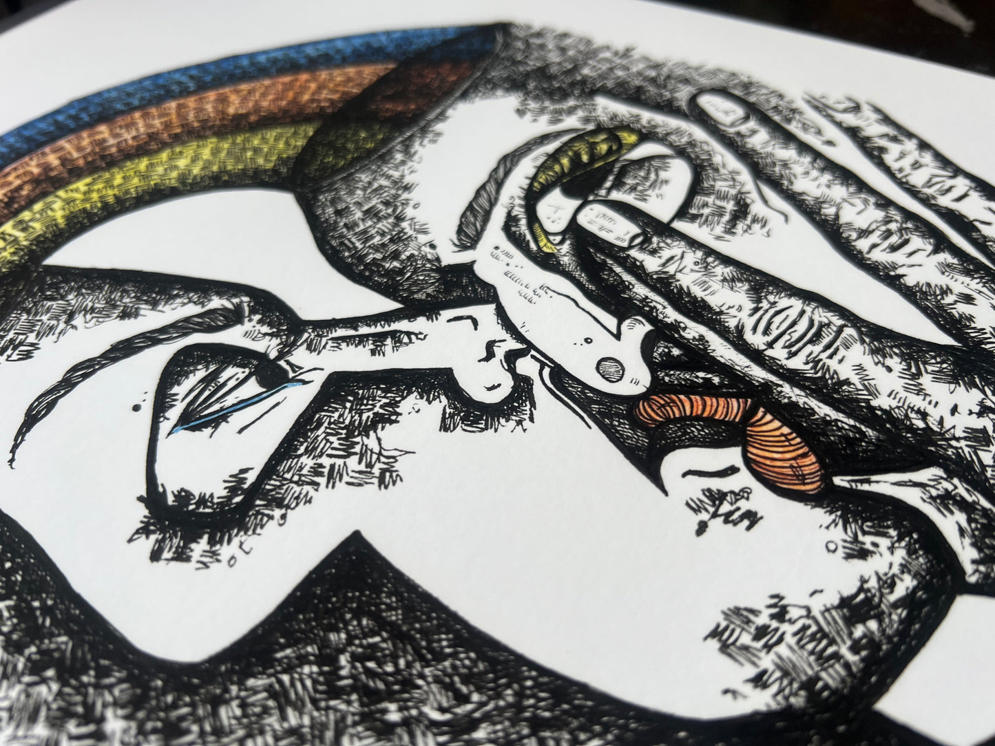 Kiss - Fine Art Print | Framed