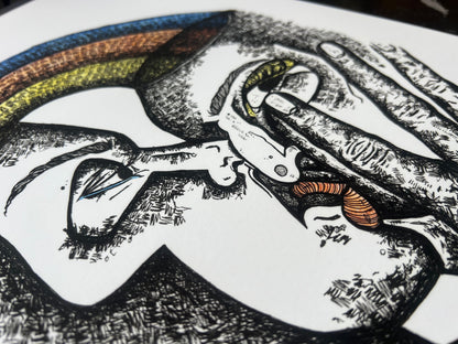 Kiss - Fine Art Print | Framed