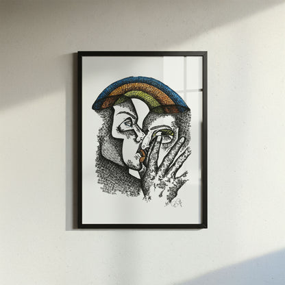 Kiss - Fine Art Print | Framed
