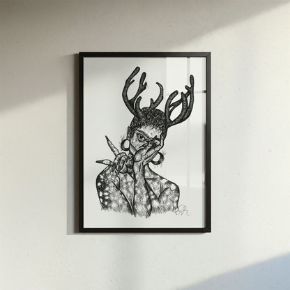 Oh Dear - Fine Art Print | Framed