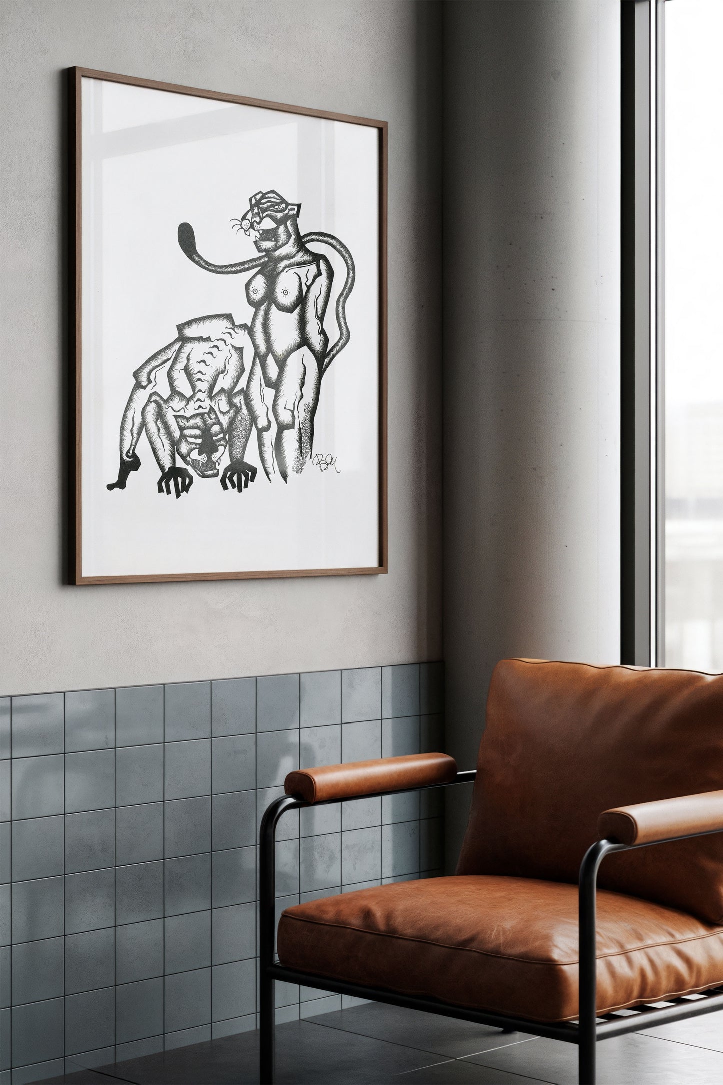 Grrr - Fine Art Print | Framed