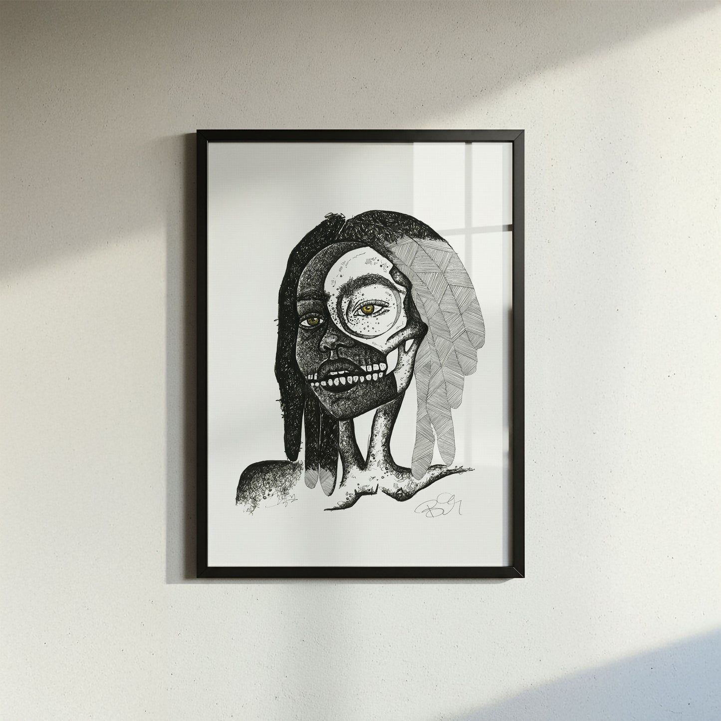 Skull - Fine Art Print | Framed
